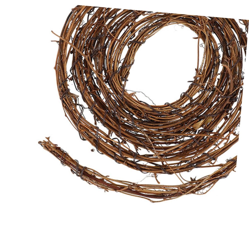 Garneck 5stücke Natürliche Rattankränze Handgeflochtenes Weinreben-Gestell Als Kranzbasis Für DIY-basteln Hochzeits Weihnachtsdeko Vielseitig Für Tür Fenster Wand Geeignet
