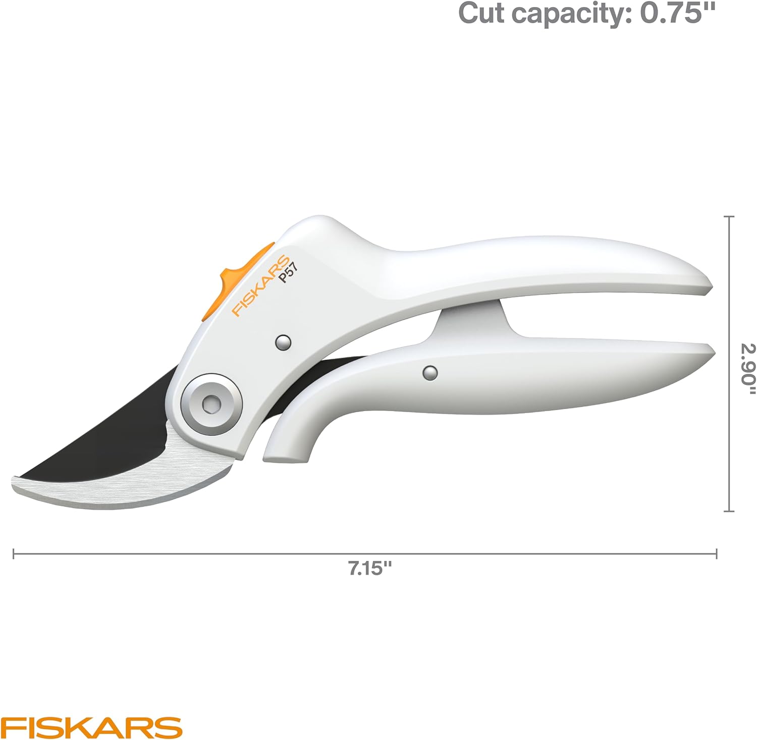 Fiskars Bypass Pruner with PowerLever, Lightweight Garden Shears, White - Image 7
