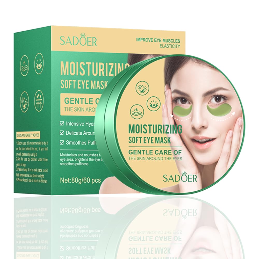 Under Eye Patches, 60PCS Green Tea Eye Patches for Puffy