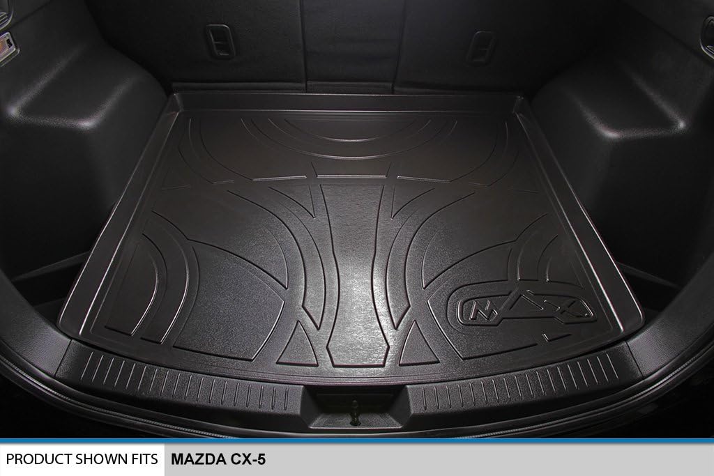 SMARTLINER All Weather Custom Fit Cargo Trunk Liner Floor Mat for 2013-2016 Mazda CX5 - Image 2