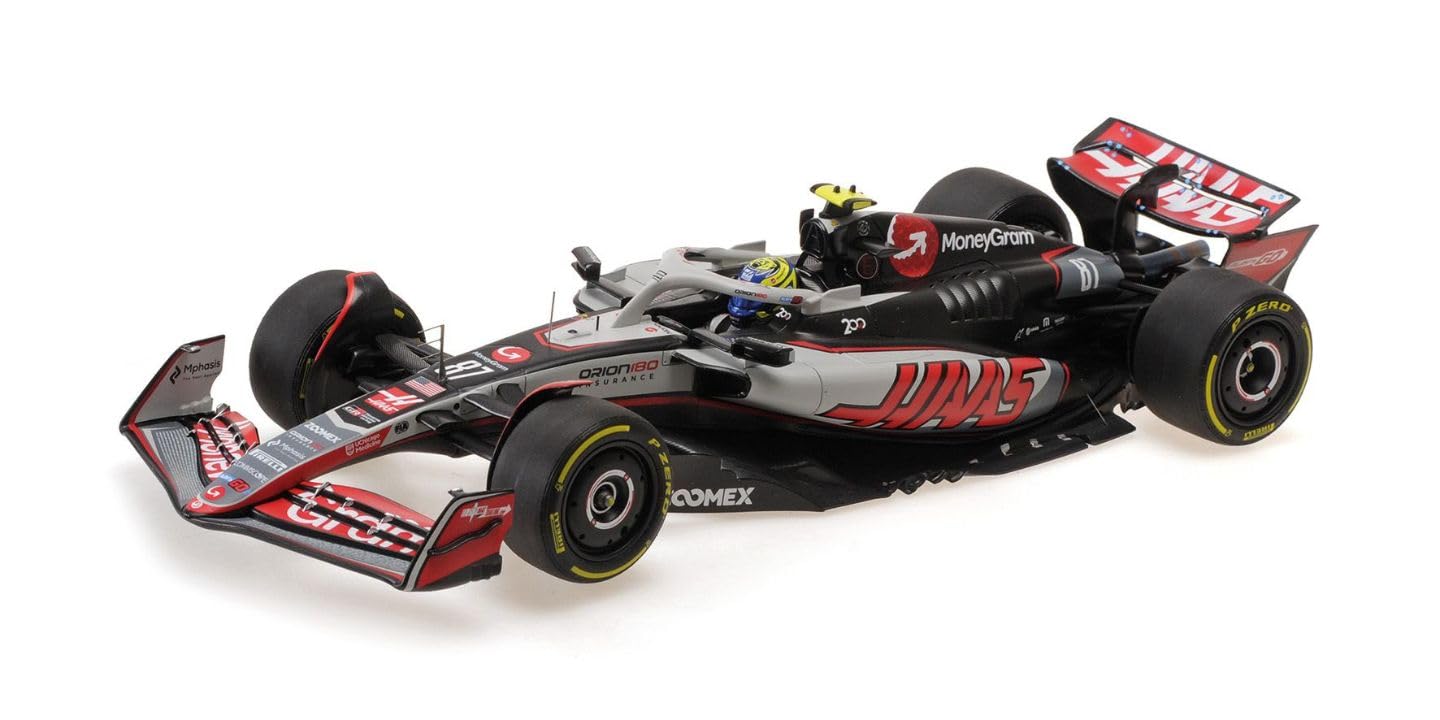 Minichamps MONEYGRAM HAAS VF-25 Oliver Bearman Canada GP 2025 1/18 Resina