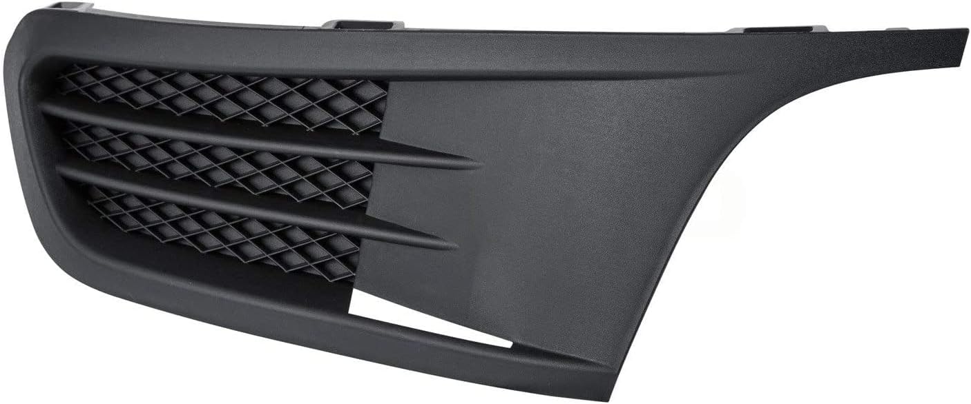 DAT AUTO PARTS Front Right Passenger Side Bumper Fog Light Lamp Hole Cover Grille Molding Trim Replacement For 2011-2014 Volkswagen Jetta Except GLI Black Textured VW1039119 5C68536669B9