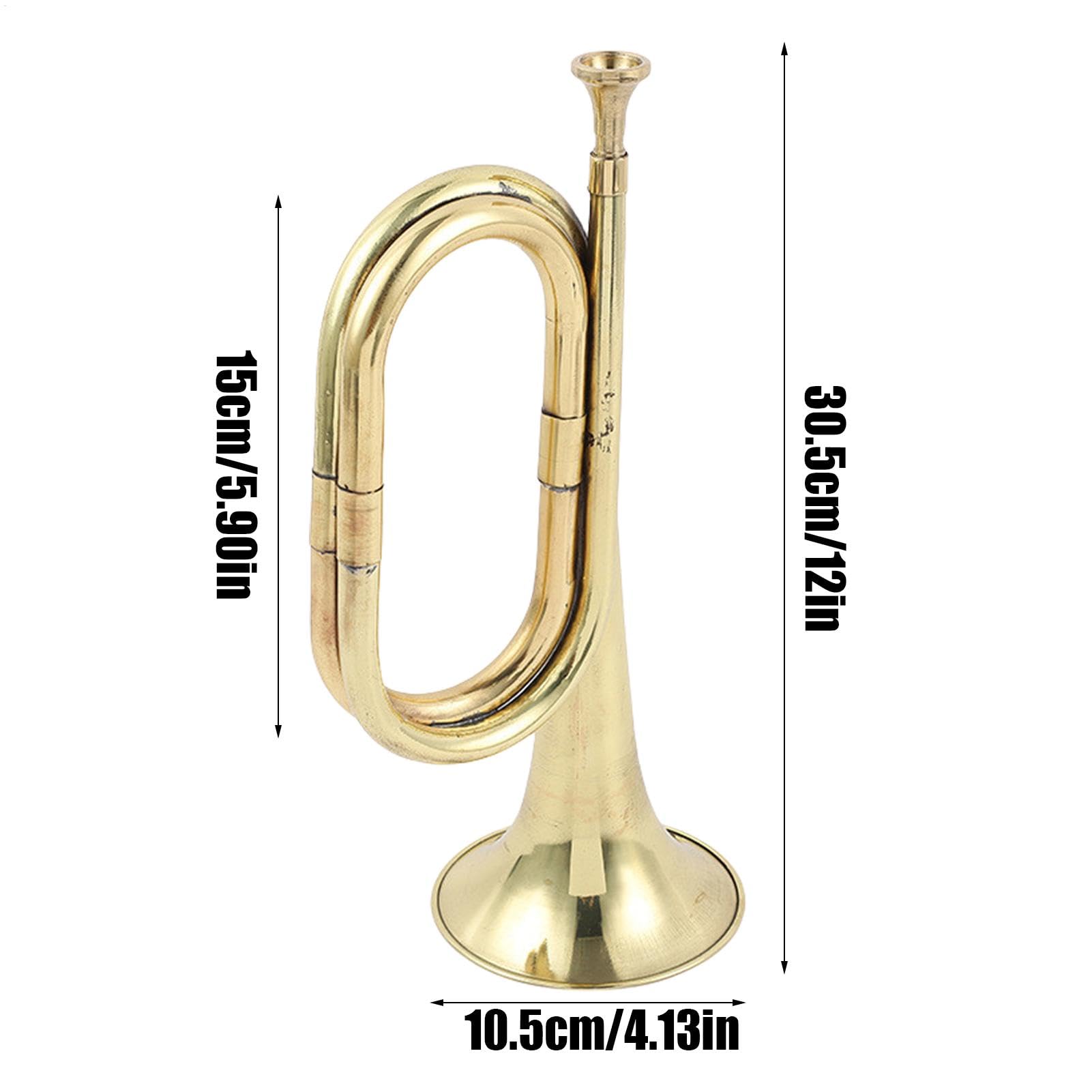 Instrument de trompette, trompette de cavalerie en laiton, robinet pour instruments à vent, bugle, trompette jouet, or, instruments de musique pour groupe et orchestre, trompette de cavalerie