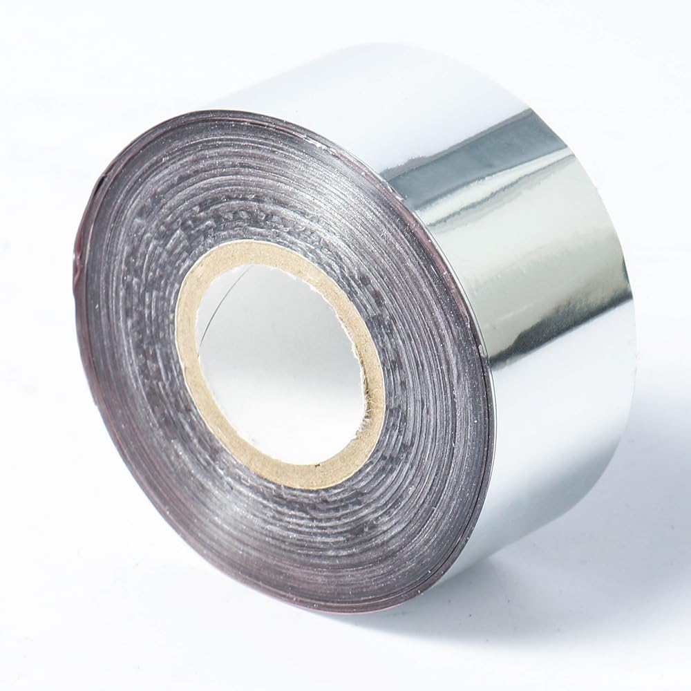 ZONEPACK Hot Stamping Foil Paper Silver Heat Transfer Foil for Leather Embossing DIY Invitations Logo Printing 1.2'x400ft