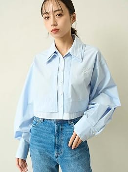 Amazon.co.jp: [スナイデル] Sustainaレイヤードクロップドシャツ