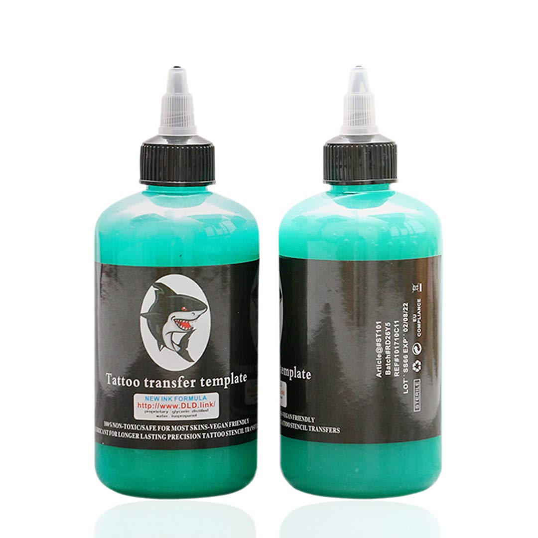Buy DLD Tattoo Transfer Gel Stencil Solution 8oz Formula Dark & Clean
