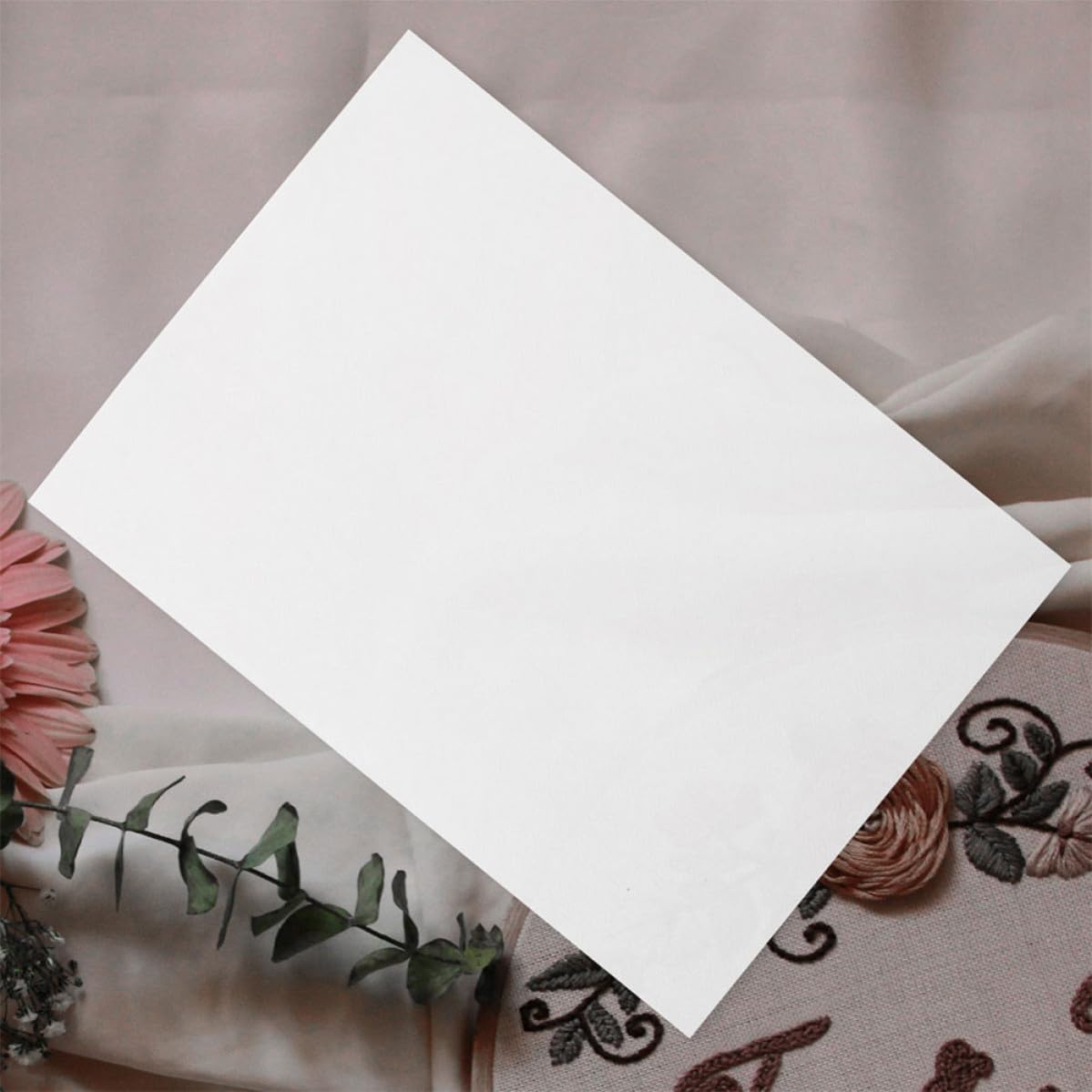 4pcs Adhesive Embroidery Stabilizer Printable Water Soluble
