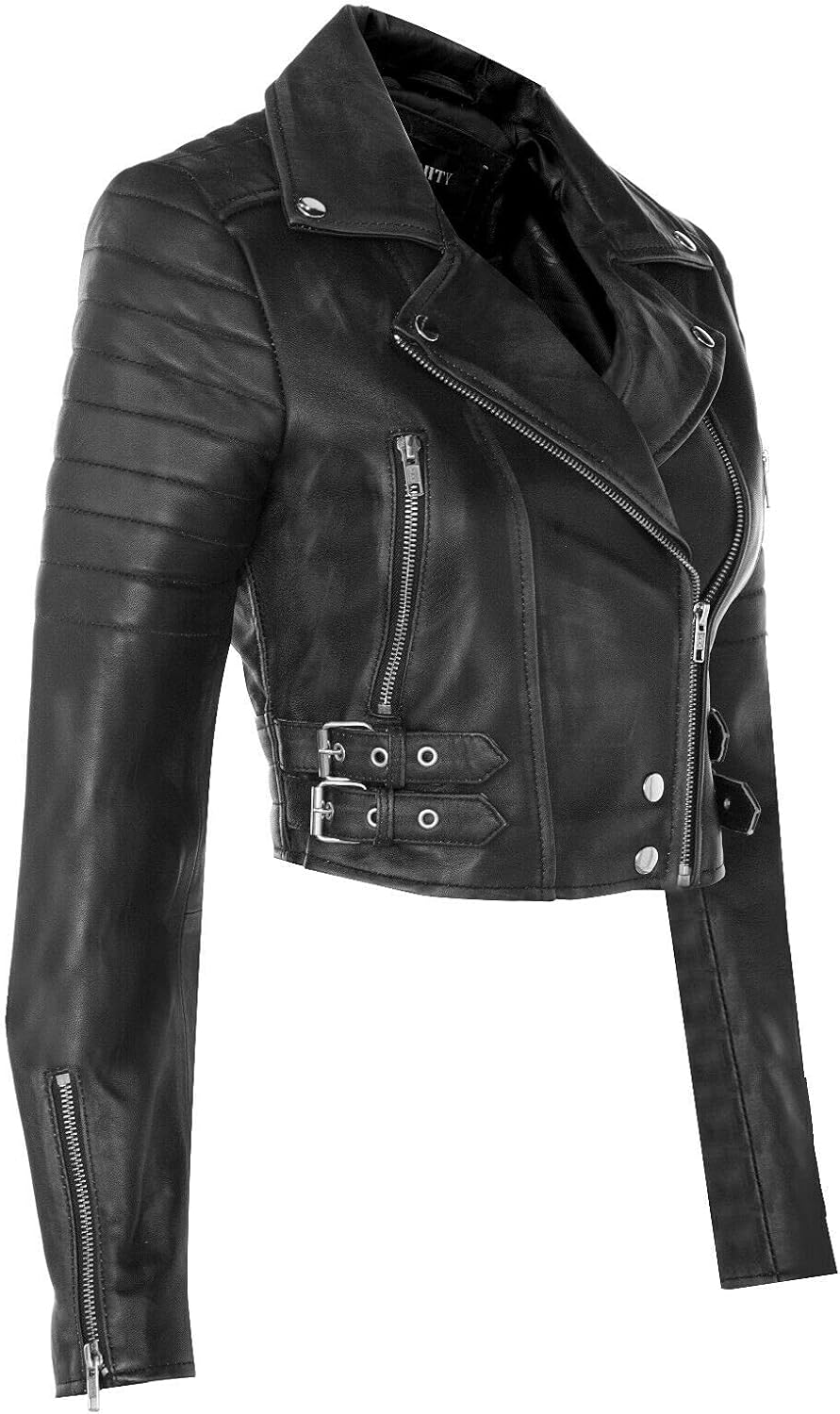 Giacca In Vera Pelle Donna Infinity Leather - Blazer Classico Monopetto, Un Bottone | Elegante E Senza Tempo - Foto 8