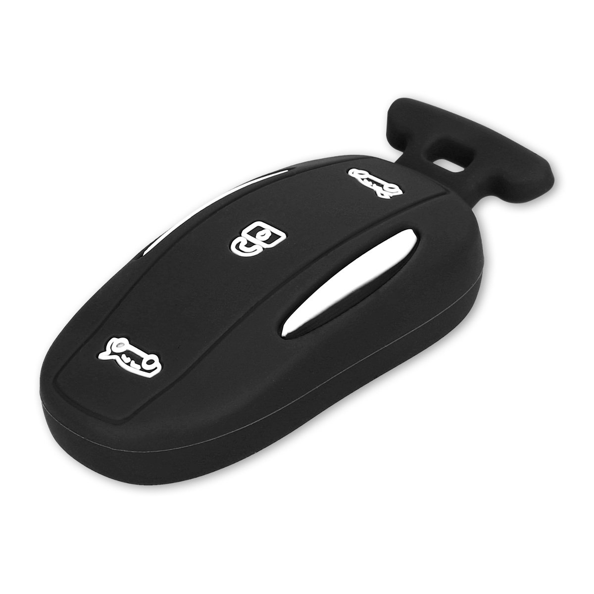 kwmobile Cover Chiave Auto Fiat Lancia - Don't touch my Key bianco / n