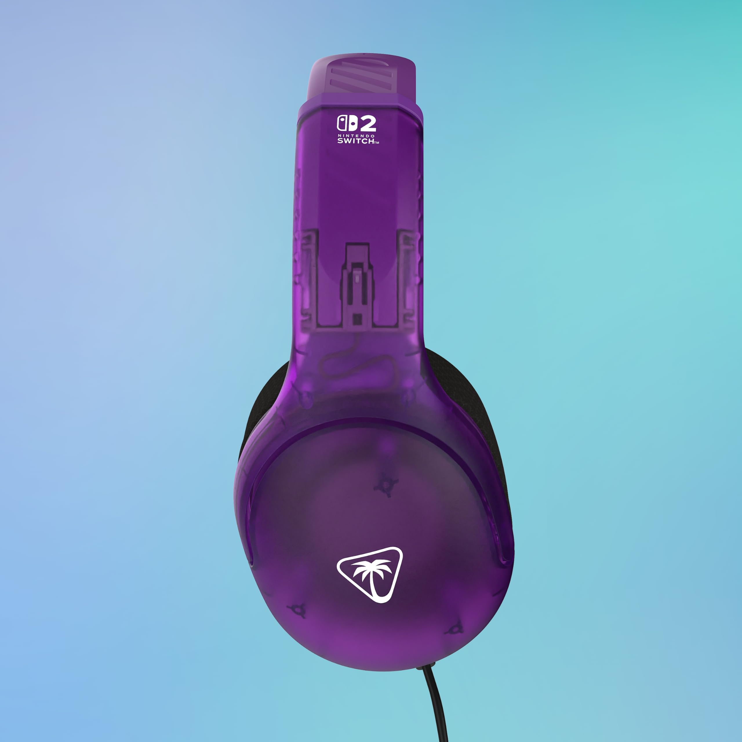 Turtle Beach Airlite Fit Auriculares con Cable para Juegos en Morado fantasmal con Licencia Oficial para Todos los Nintendo Switch: micrófono abatible y silenciable, Orejeras de Comodidad Superior