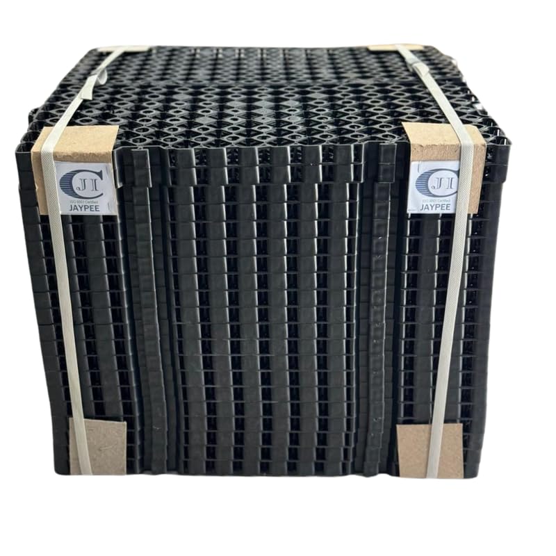 Jaypee Heavy-Duty Drainage Cell Mats (20 mm Thickness) for Terrace and Kitchen Gardens | Virgin and Durable Polypropylene Mats for Artificial Grass and Growbags | Pack of 30