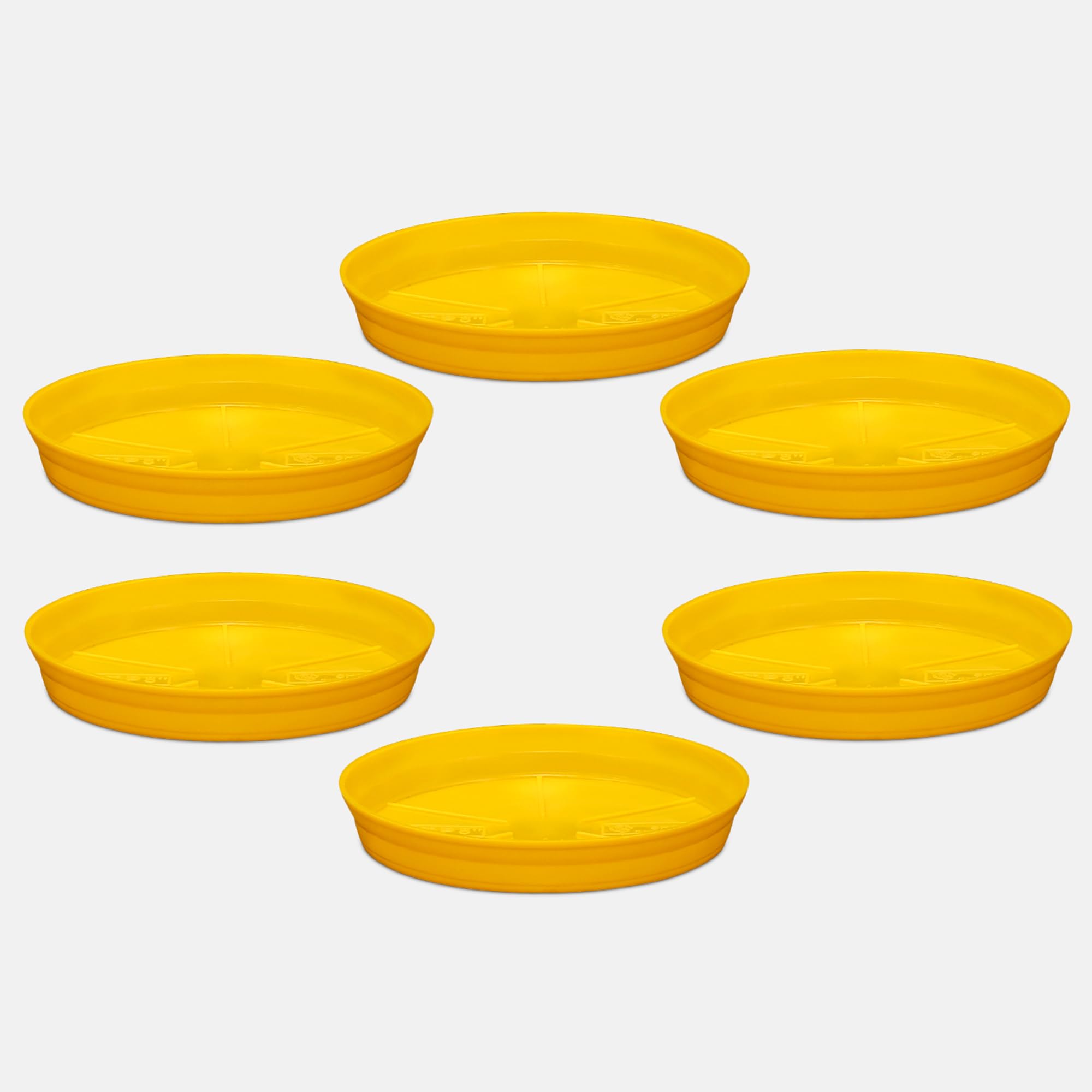 YUCCABE ITALIA SHERA 6 INCH Round Planter Plate Pack of 6 Saucer for Indoor Outdoor Plants Durable Plastic Tray Set Perfect Plant Pot Under Plates for Preventing Overwatering (Yellow) (B09Q5YGVP8) Amazon Price History, Amazon Price Tracker