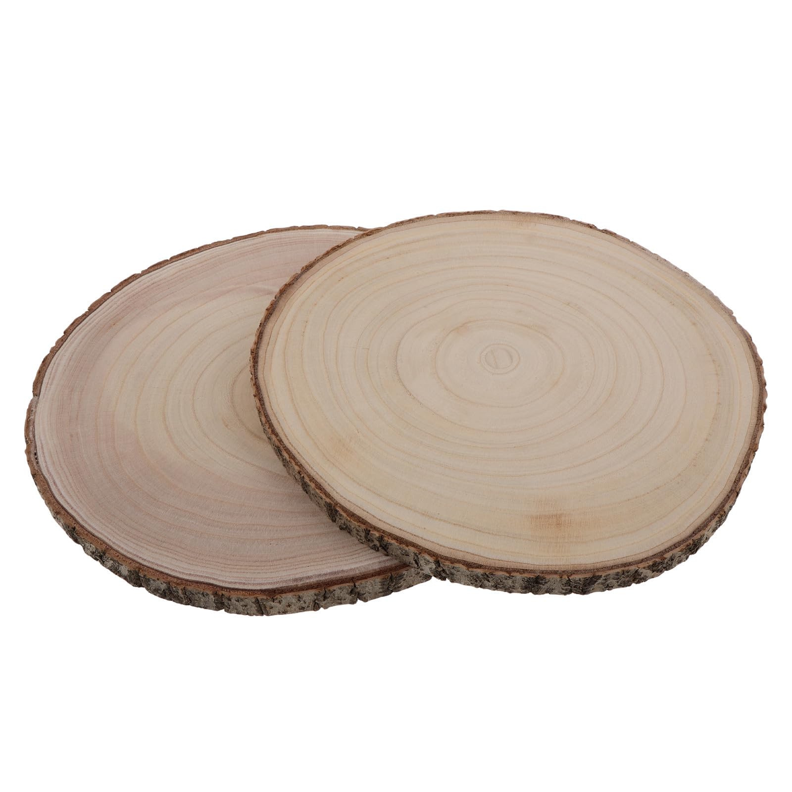 Rodajas de Madera Natural sin Terminar 2 Piezas para Pintar