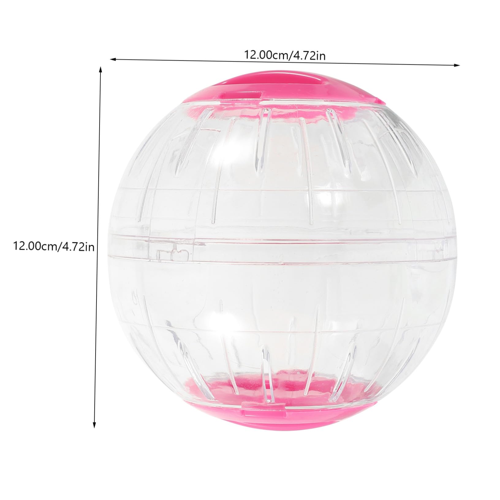 BESTonZON 4 Pièces Boule Exercice Transparente pour Petits Animaux Roues Silencieuses pour Hamster Gerbille Cochon Petite Balle Activité Compacte et Légère pour Cage