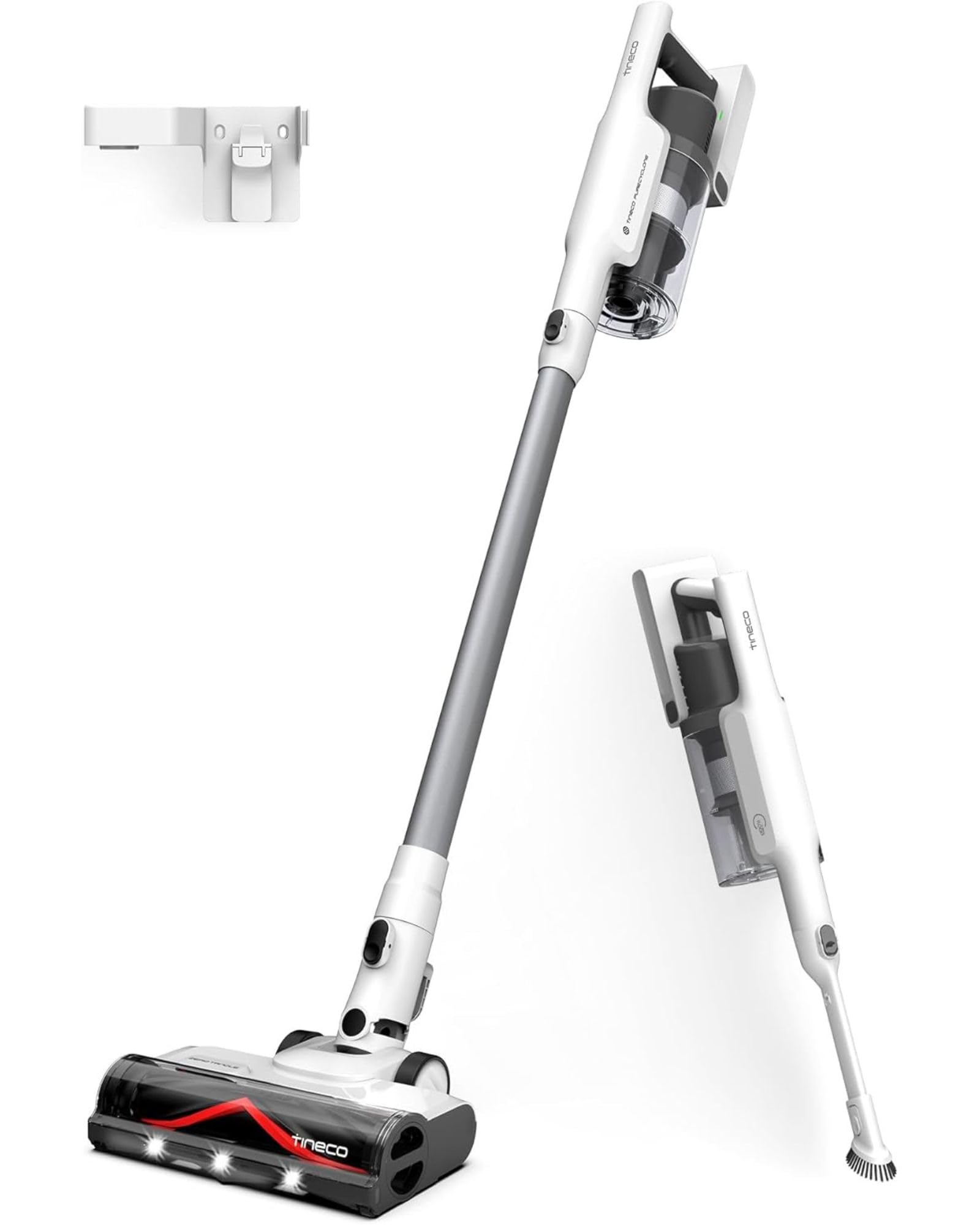 Tineco A30S Akku Staubsauger, Kabelloser Stabstaubsauger 160W 20000pa 60 Min Laufzeit, Handstaubsauger mit 1L Staubbehälter ZeroTangle Bürste für Tierhaare, Akkustaubsauger für Hartböden