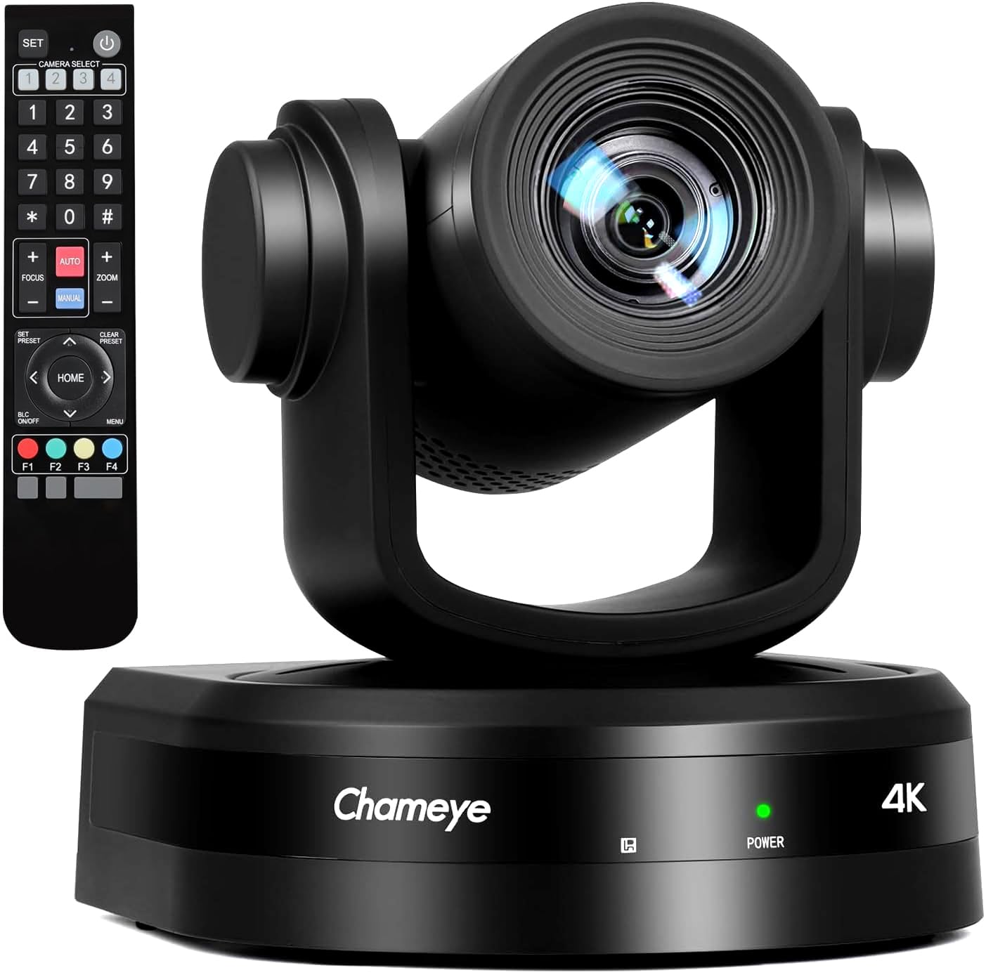 Chameye Telecamera 4K PTZ con 20x Zoom Ottico AI Tracciamento USB3.0/HDMI/LAN(PoE), Registrazione della scheda TF, Telecamera per Conferenze e Streaming in Chiesa Funziona YouTube/OBS (CH420)