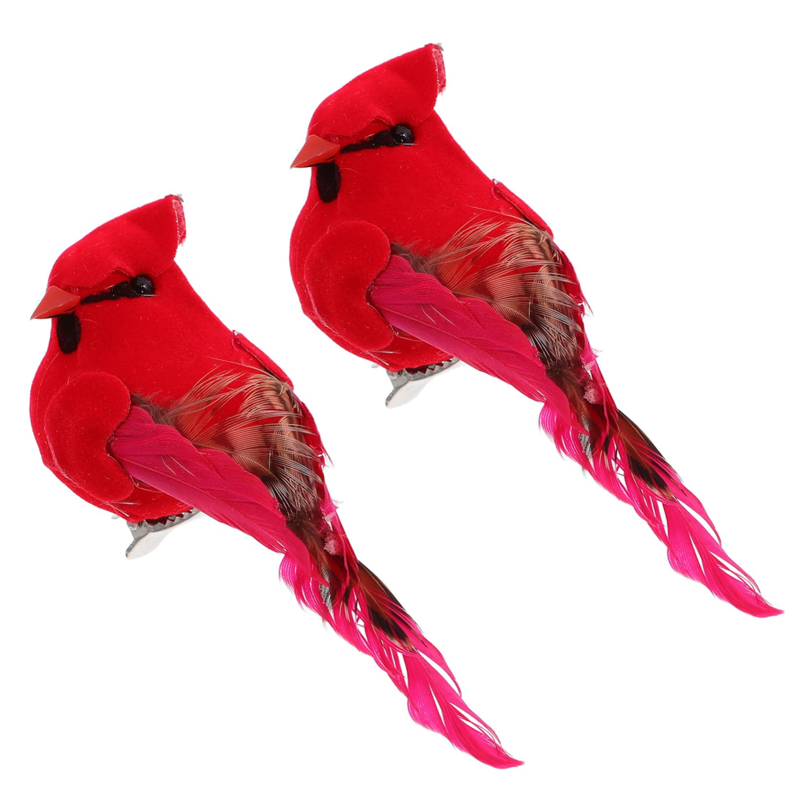 Adornos Navideños Brillantes Figuras Decorativas De Pájaros Clip para La Decoración del Árbol del Hogar