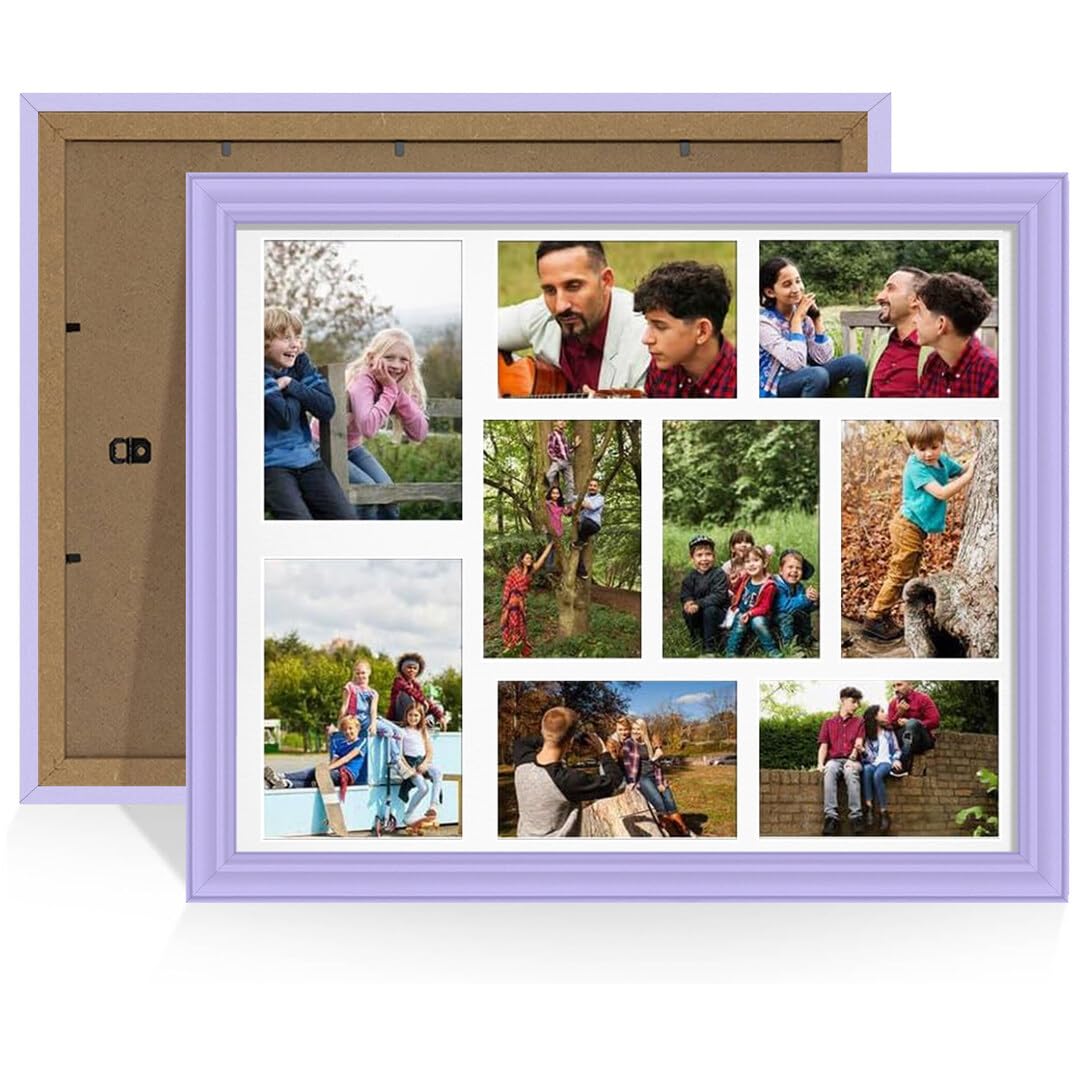 Procut Global 20x16" Classic Photo Frame For Multiple Pictures - Purple