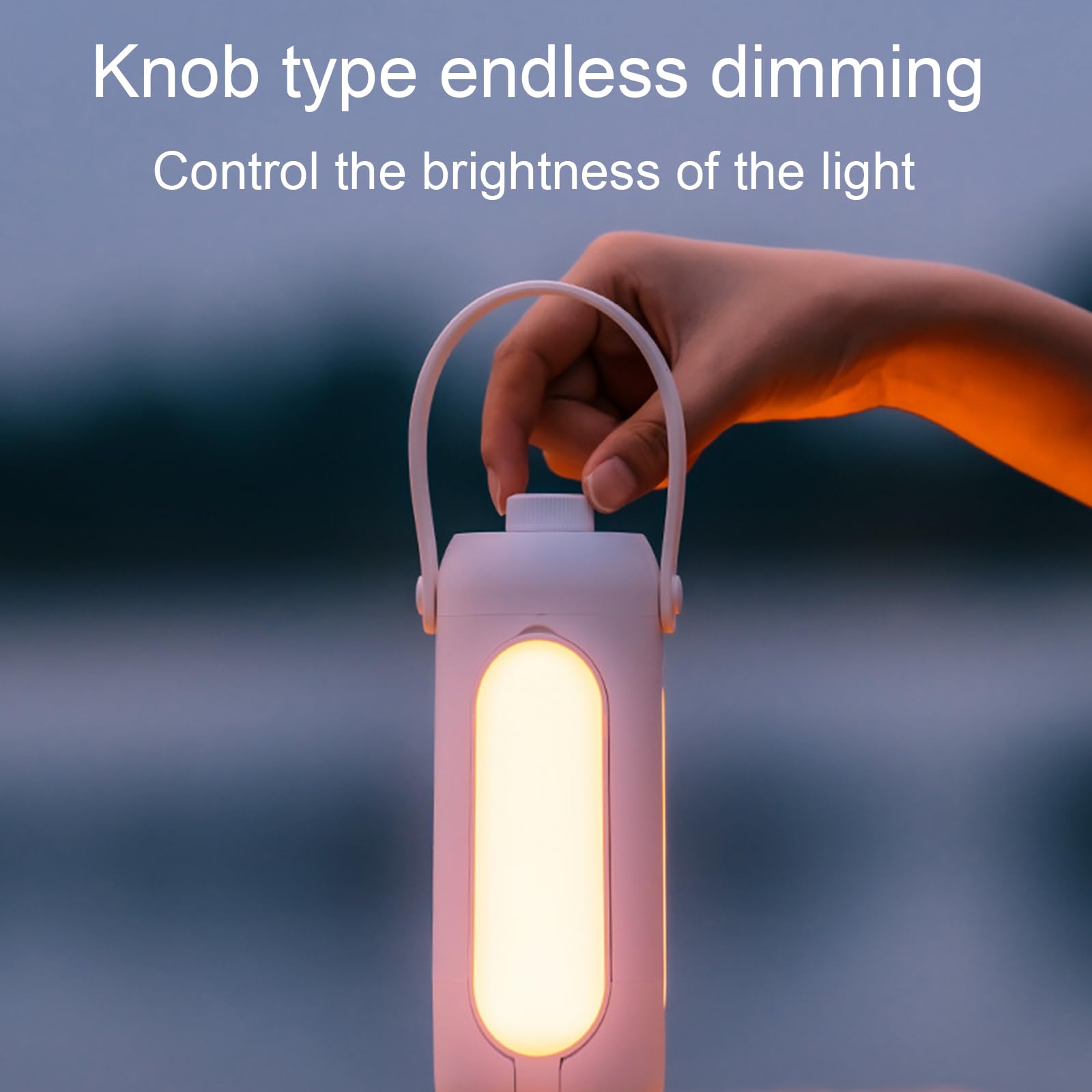 Lampe, abat-jour extensible, alimentation d'urgence, batterie 10 000 mAh, bouton de gradation sans fin