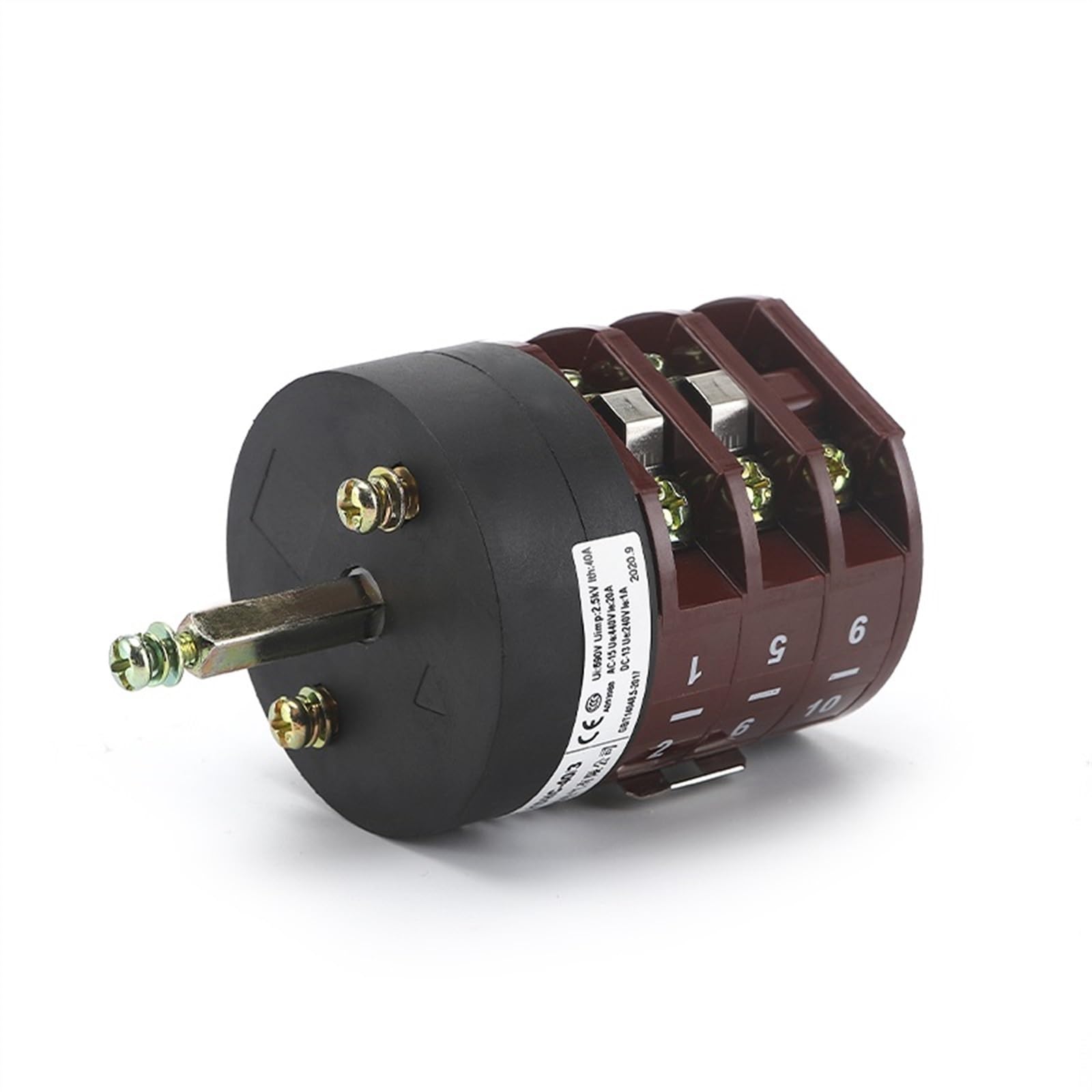 KDHC-40/3 690V 40A 3 Position Adjustable Rotary Changeover Cam Switch for Tire Removal/Gas Shielded Welding Machine