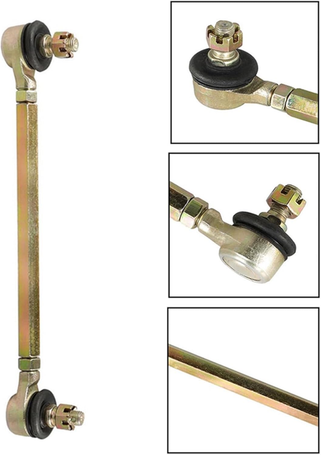 2PCS 17mm Steering Tie Rod Ball Joint Replacement for 110cc 125cc 150cc ATV Quad Go Kart