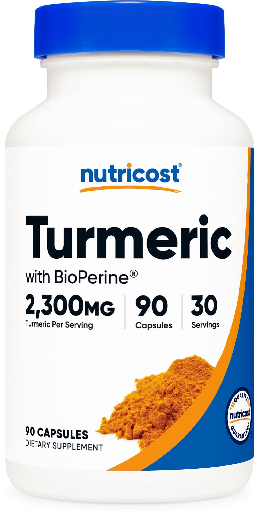 Nutricost Turmeric with BioPerine 90 Capsules for 30 Servings Per Bottle
