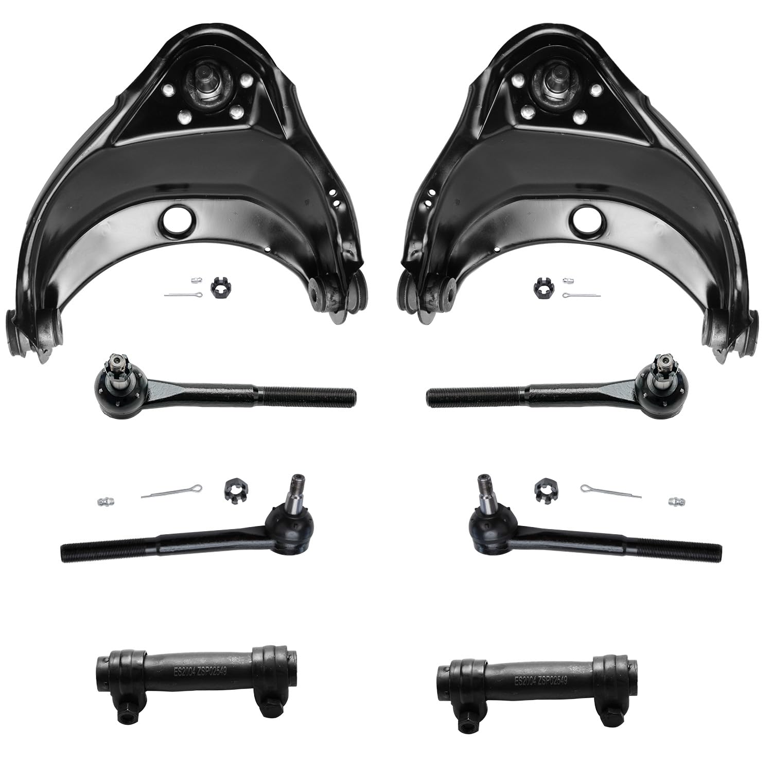 Detroit Axle - 8pc Front End Control Arms Kit for GMC Chevy C1500 C2500