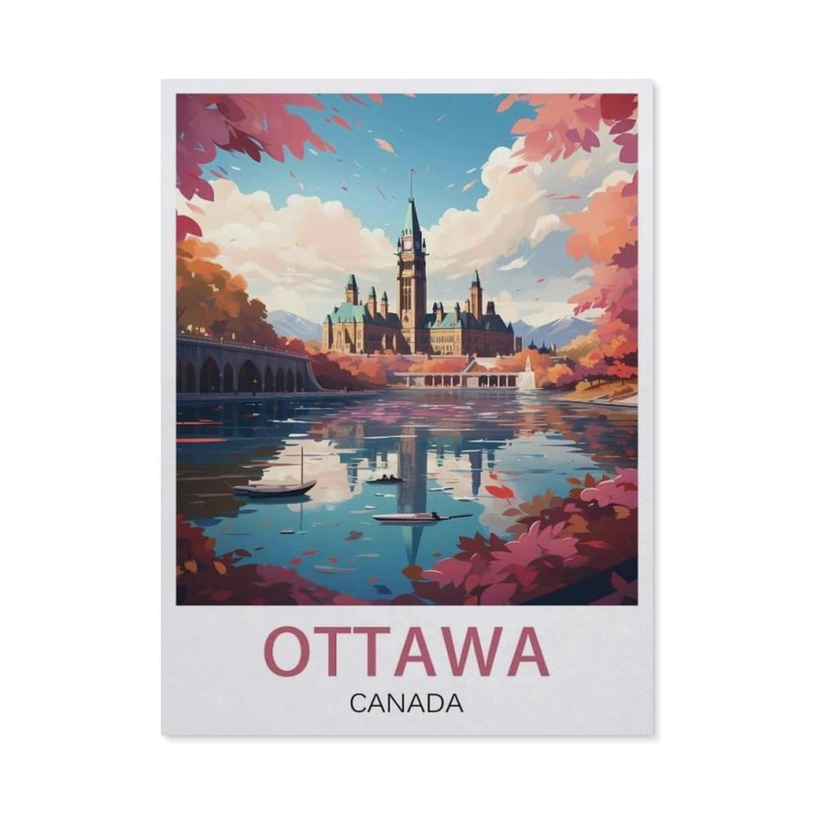 Metal Tin Sign，Ottawa Canada(30x40cm）