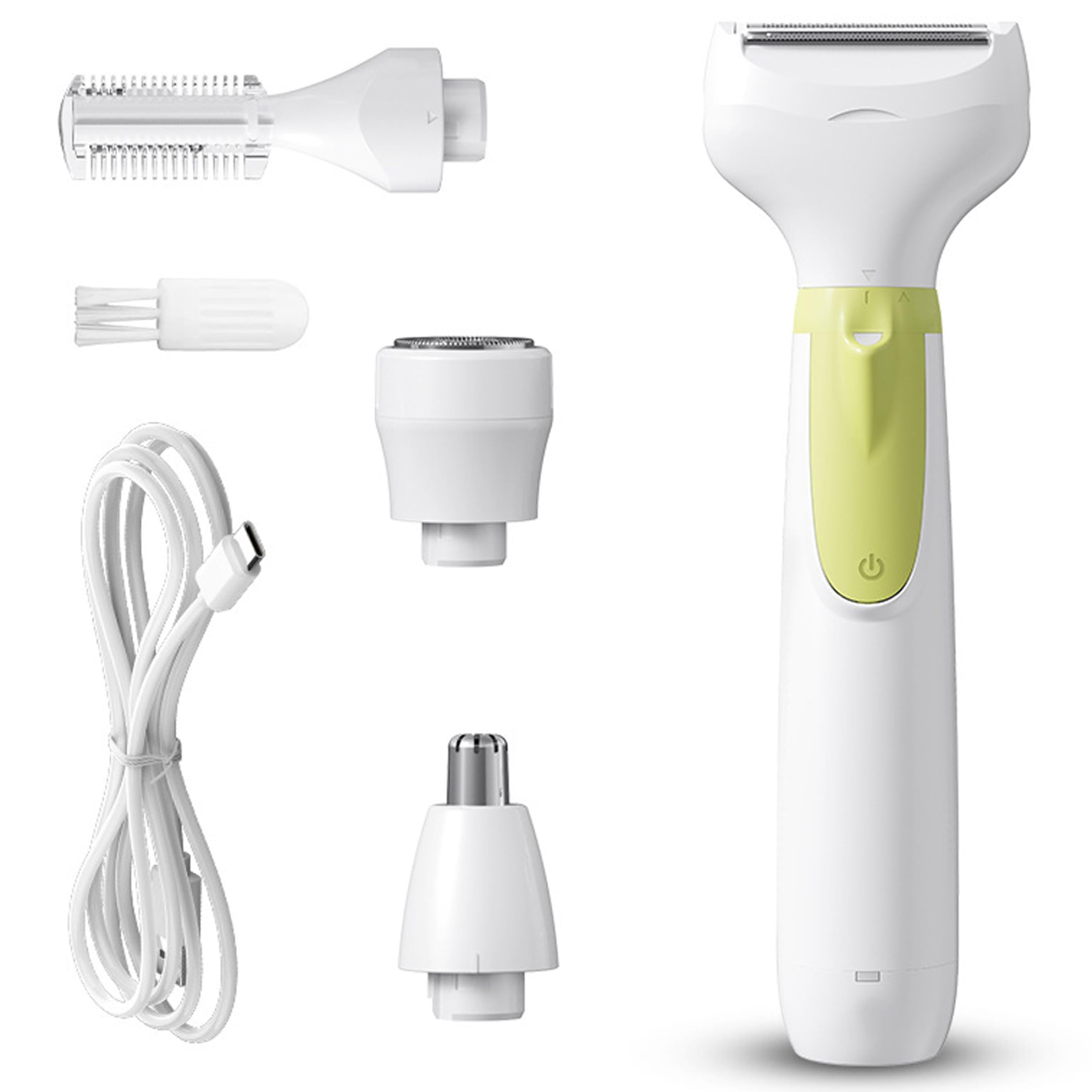 Afeitadora eléctrica para mujer, kit de aseo inalámbrico impermeable 4 en 1..