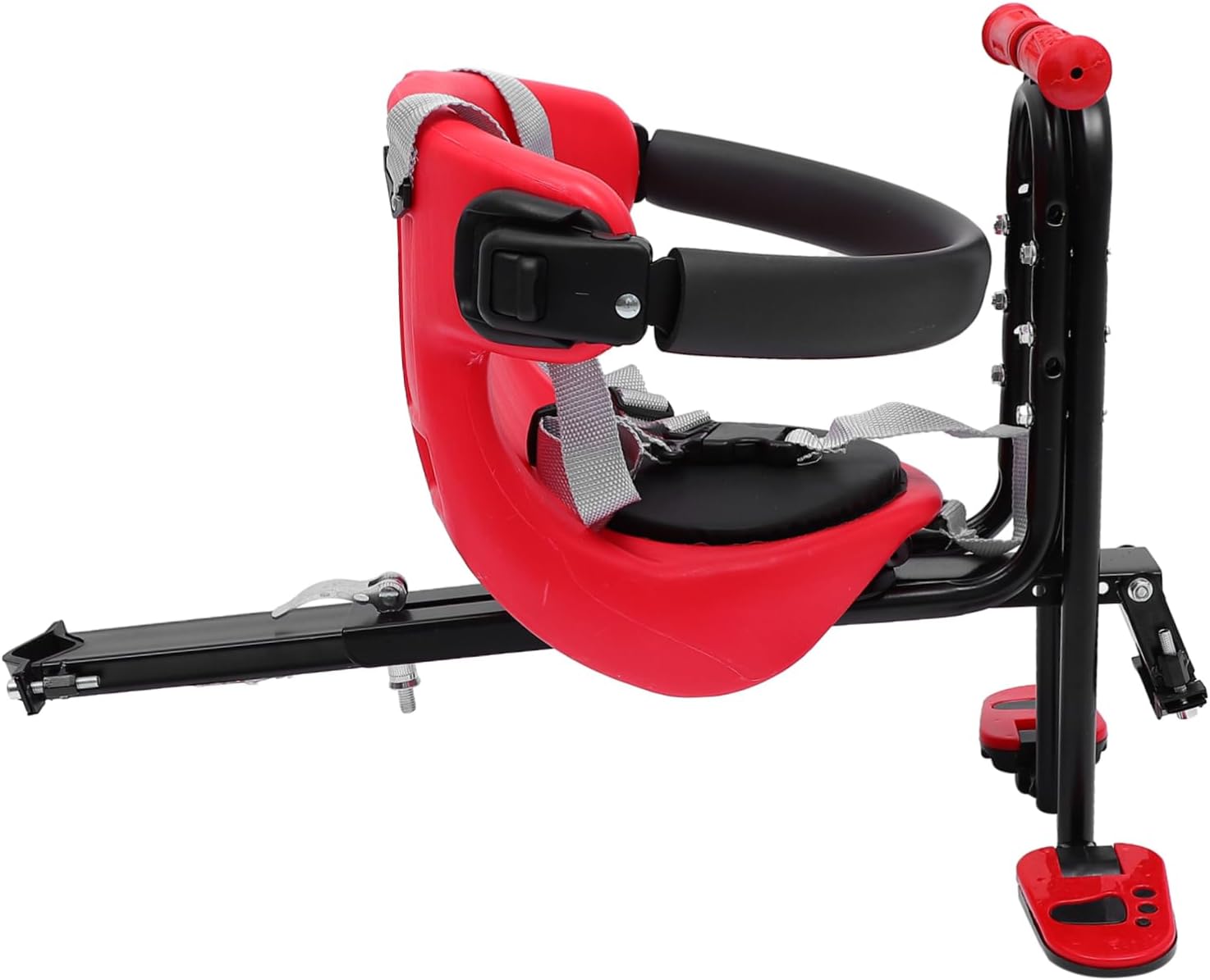 1pc Front Mounted Boy Girl Bike Seat Safety Carrier for Toddlers Chair for Mountain Biking Design Easy to Install Red