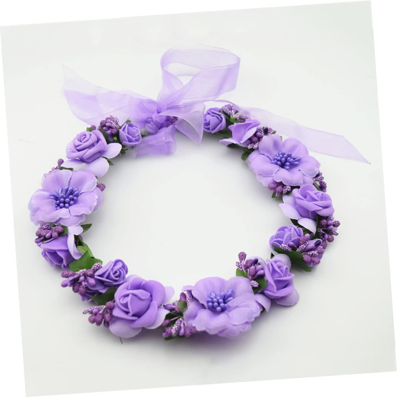 minkissy 3pezzi Floreale Per Sposa e Damigelle Ghirlanda Di Fiori Per Matrimonio e Party Accessorio Elegante e Naturale Per Foto e Cerimonie