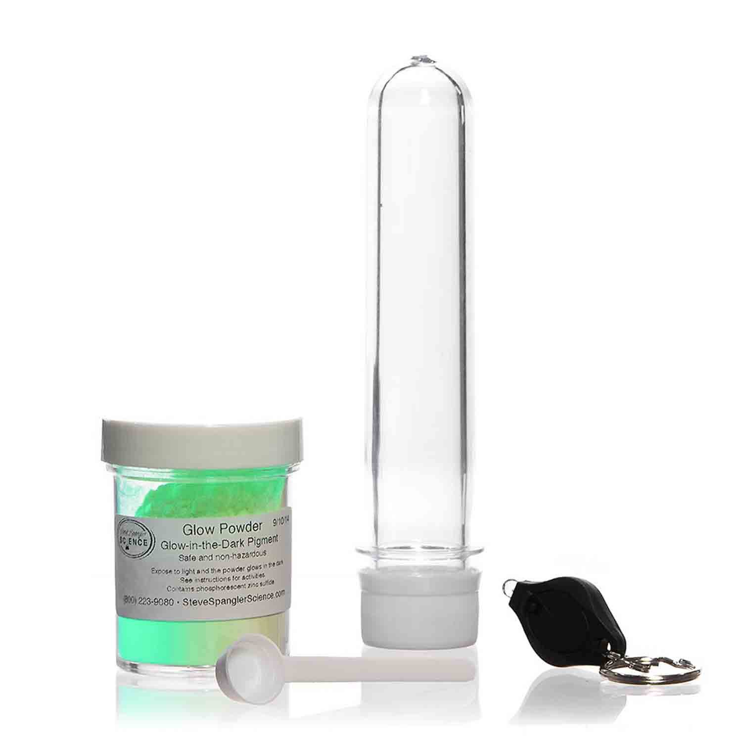 Steve Spangler's Glow Powder Kit & Blacklight - Science Toys for Kids and Classroom