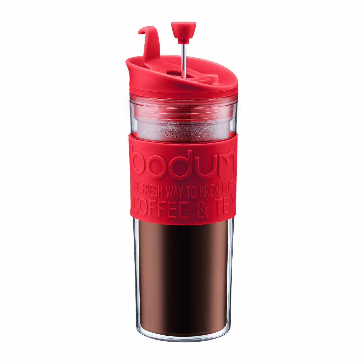 Bodum Caneca de café e chá com prensa francesa de plástico isolado, 0,45 L, 425 g,