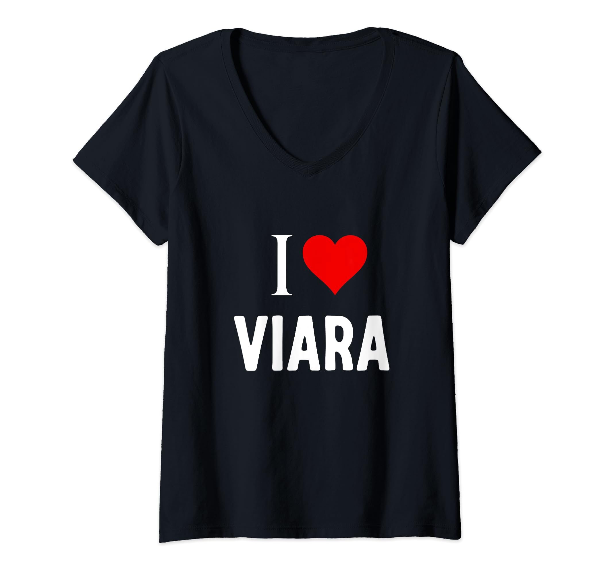 Womens I Love Viara V-Neck T-Shirt