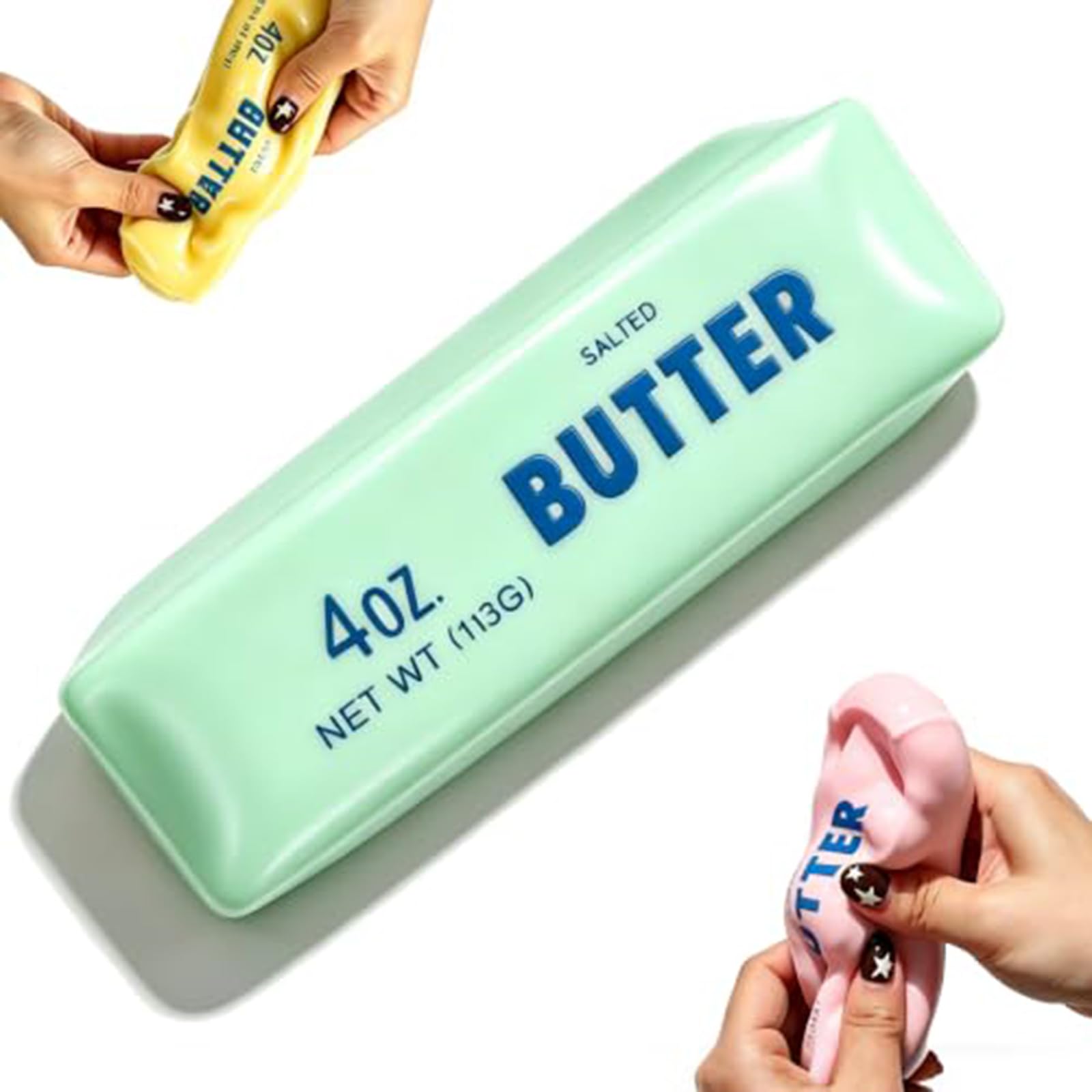 Butter Squishy Crunchy Asmr Bead Filled, Slow Rising Squeeze Stress Balls