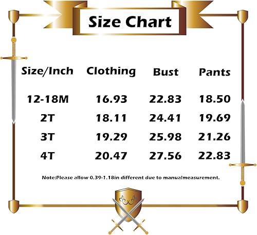 Miniatura 5 de Disfraz de caballero medieval para bebé, disfraz de Halloween para fiesta de cosplay