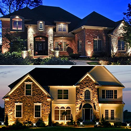 LightingWill 5W LED Landscape Lights, Warm White 3000K-3500K, Waterproof DC 12V COB LED Outdoor Wall Spotlight Low Voltage Garden Tree Spot Lighting for,Yard,Pathways,Fence (4 Pack) - Thumbnail 7
