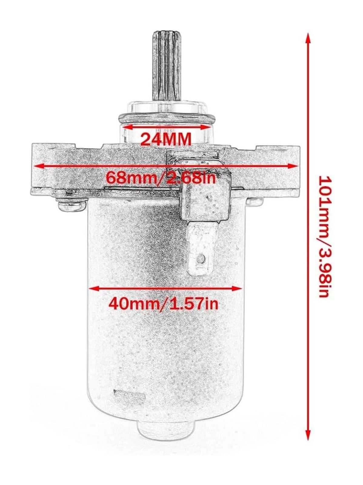 Motorino Di Avviamento Motore Per B&enelli 491 ST Per Rage 2003 2004 491 ST 2003-2014 R19240011A0 Motorino Di Avviamento