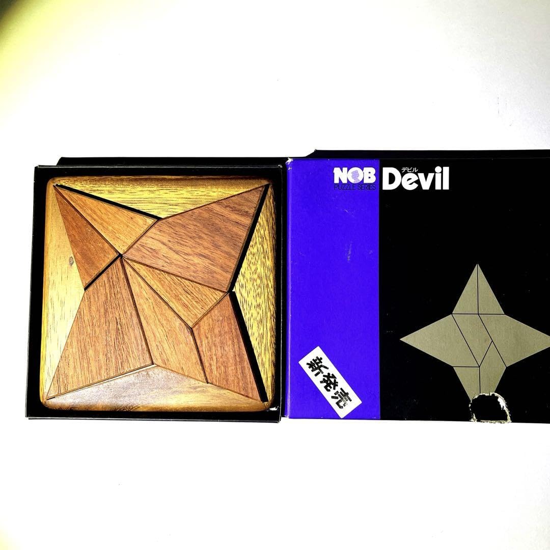 Amazon.co.jp: NOB Devil パズル 木製 星型 台付き 脳トレ