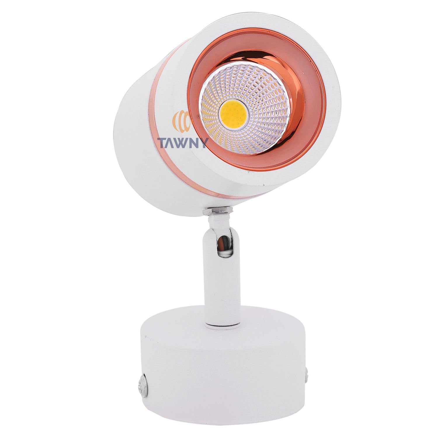 Tawny TwanyWhite Rose Gold Ring spot Lights Aluminium, Adjustable Head for Wall | spot Lights for Home Ceiling | spot Light, Color-Warmwhite (6 watt)-image-33