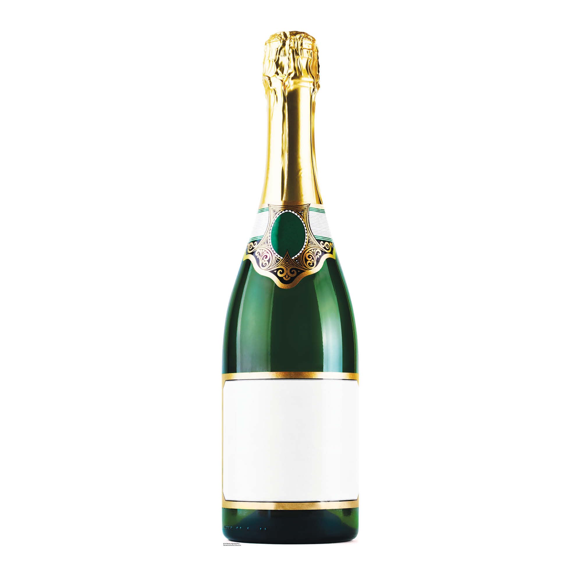 Bottle of Champagne Cardboard Cutout Figure 188cm Tall- Fab at Special Occasions