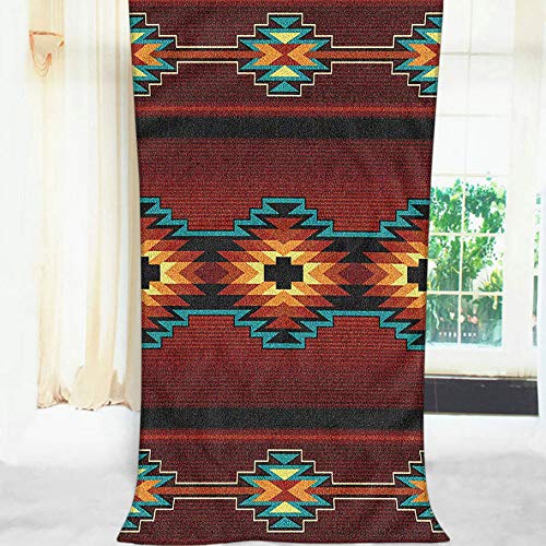 Moslion Comfy Bath Towels Southwest Native American Chevron 02Type Soft Bathing/Beach/Camping Towel For Women Men Girls Boys Large Size 64X32 Inches #TOP2
