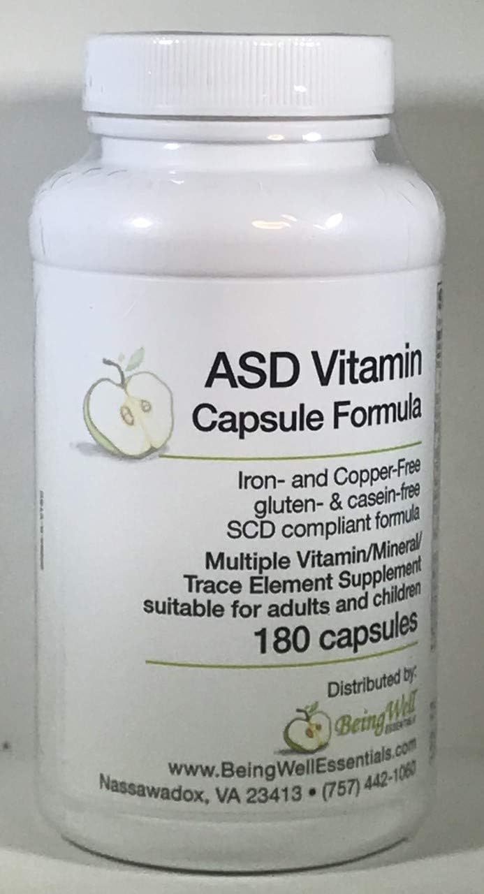 ASD Vitamin Capsule for Children with Autism Spectrum Disorder Multiple Vitamin/Mineral/Trace Element Supplement