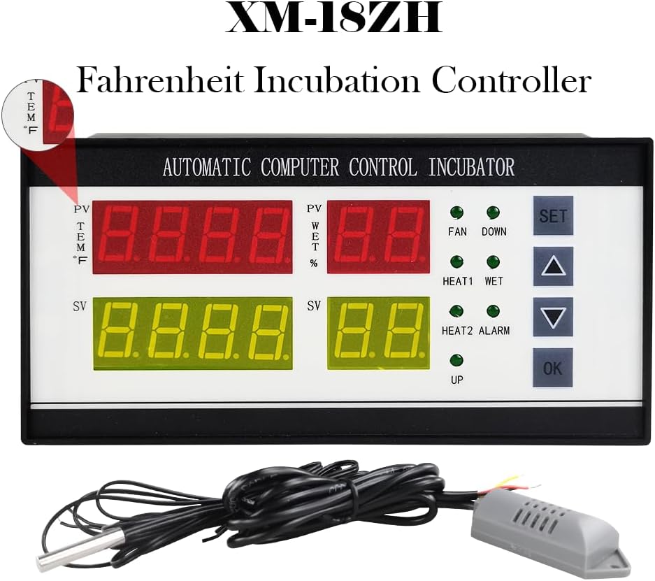 Professional Incubator Controller Digital Egg Incubator Temperature Humidity Controller XM-18ZH
