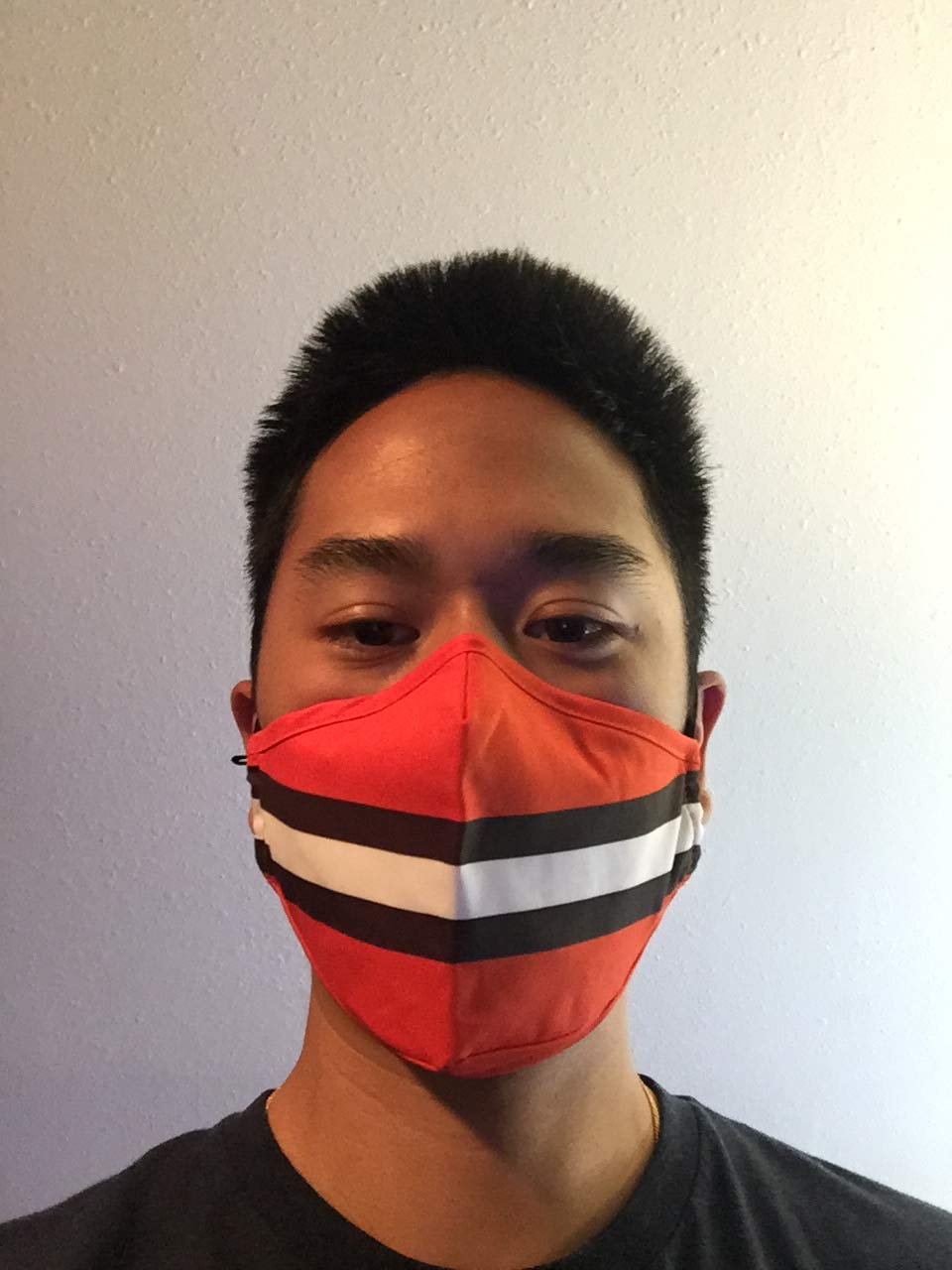 Mr Mrs Face Mask Gift Set Side Print Newlyweds Wedding Party Custom Made in USA Double Layer Breathable Comfy Cotton (22 Rose Gold), Multicolored