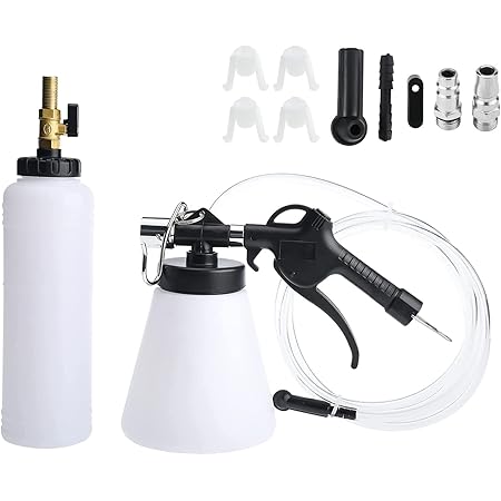 Bremsenentlüftungsgerät 3L Druckluft - Pneumatischer Bremsflüssigkeit Wechsler