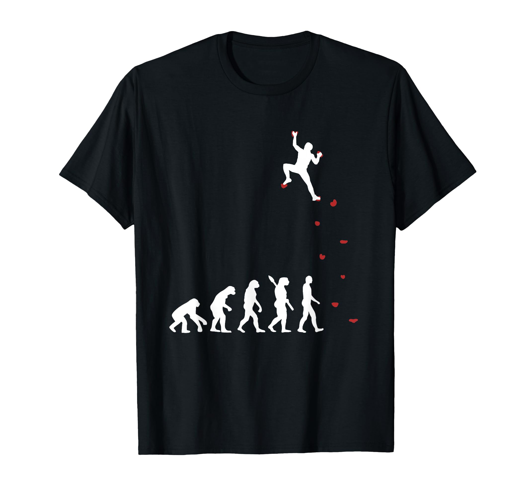 Rock & Mountain Climbing Presents Bouldering & Climber Boulder Hall Evolution T-Shirt