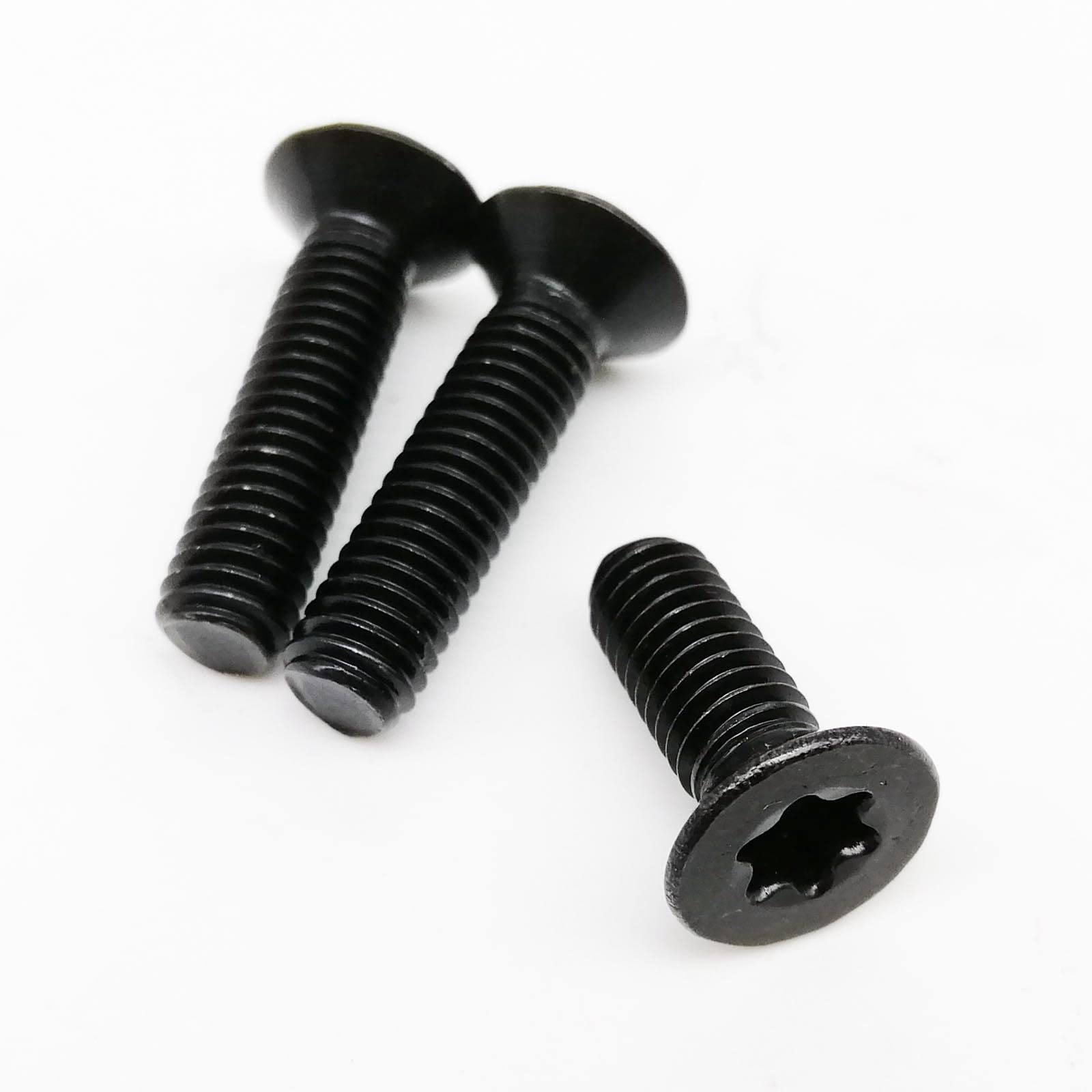 Tornillos avellanados planos de acero inoxidable, M3 x 40 mm, 50 unidades, diseño de seis lóbulos para un cierre seguro, ideal para aplicaciones de madera y metal