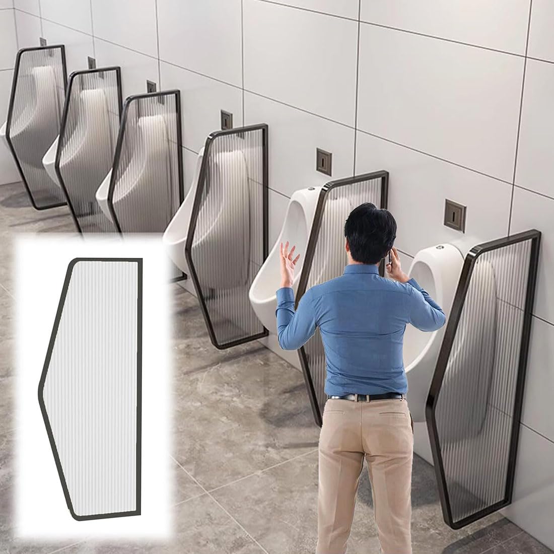 Cloison de séparation décorative murale pour salle de bain design