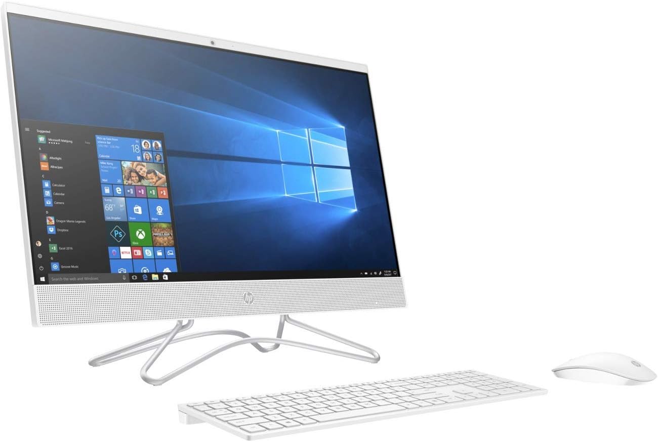 HP 24-Inch All-in-One Computer, Intel Core i5-8250U, 12GB RAM, 1TB Hard Drive, Windows 10 (24-f0060, White)